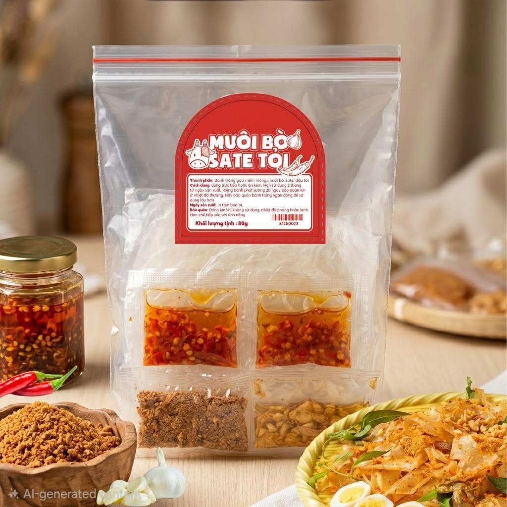 Muối Bò Sate Tỏi
