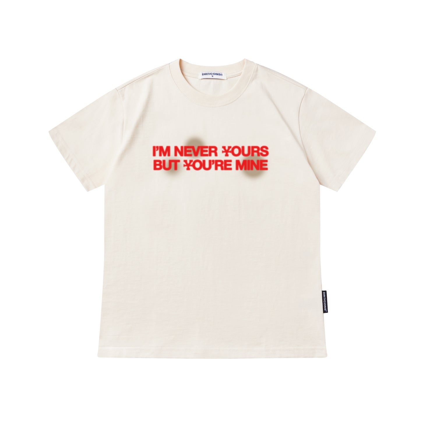 Never Your Baby Tee - Cream - Chubbiechubbie