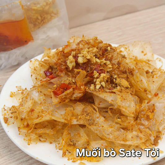 BÁNH TRÁNG MUỐI BÒ SATE TỎI