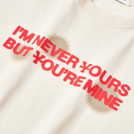 Never Your Baby Tee - Cream - Chubbiechubbie