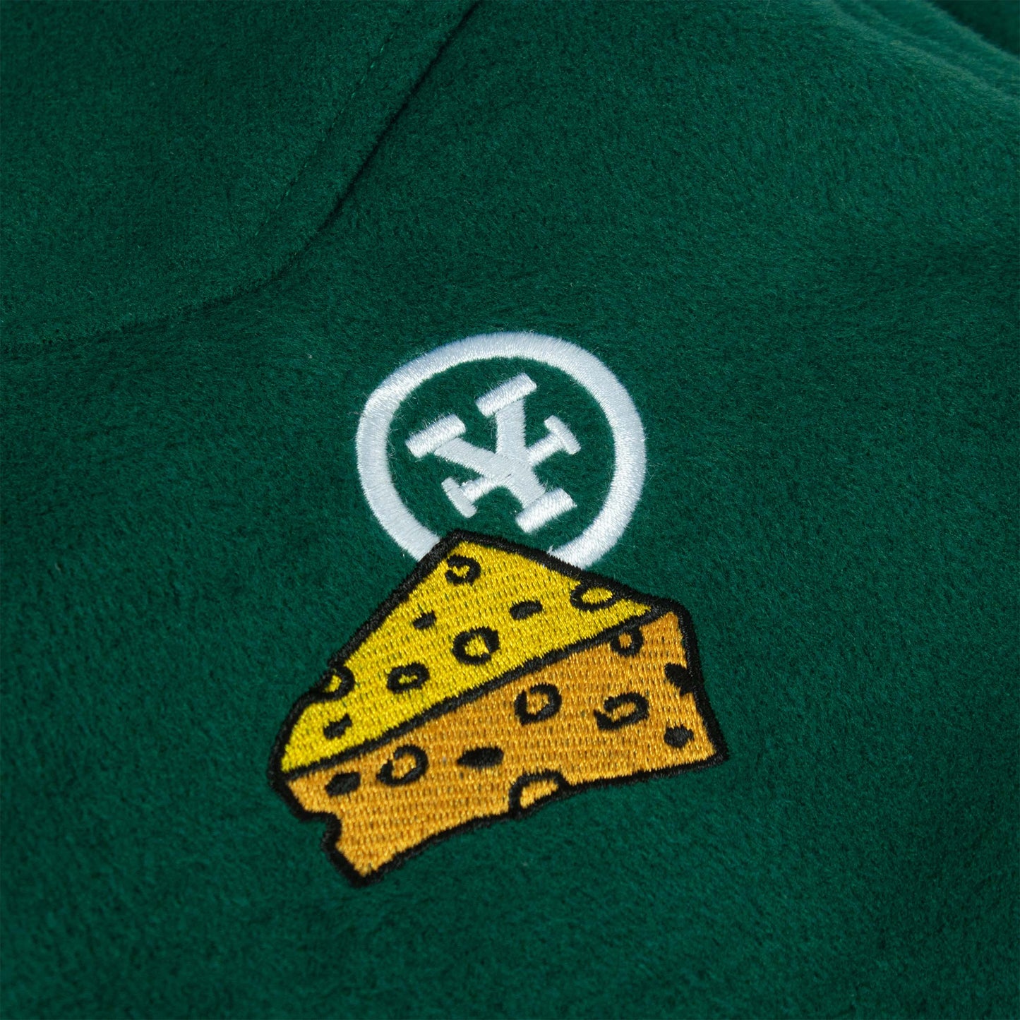 DC x BR Felt Varsity Jacket - Green - Chubbiechubbie