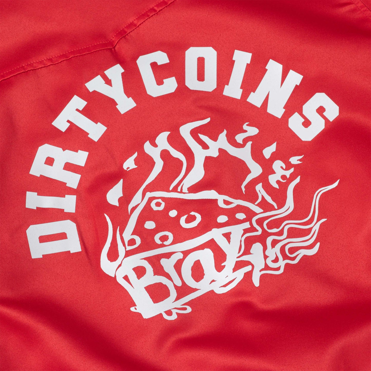 DC x BR Nylon Varsity Jacket - Red - Chubbiechubbie