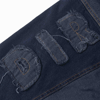 DC x BR Two Tone Denim Hoodie - Blue - Chubbiechubbie