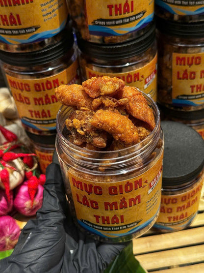 MỰC GIÒN LẮC MẮM THÁI