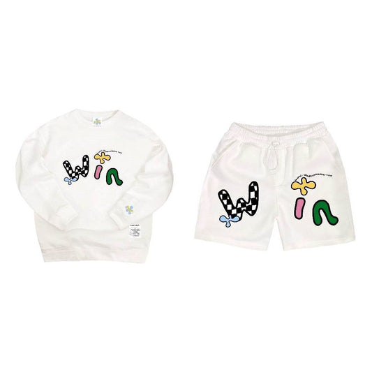 White Smoke SET PAINTING TEE + HODDIE